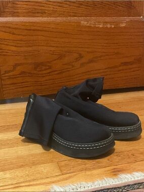 Miista Black platform boots